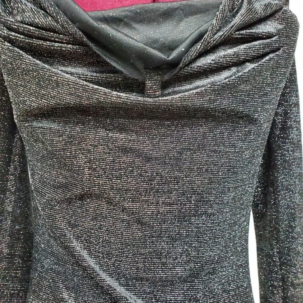 Michael Kors Velvet Cowl Back Dress Petite X Small - Picture 9 of 11